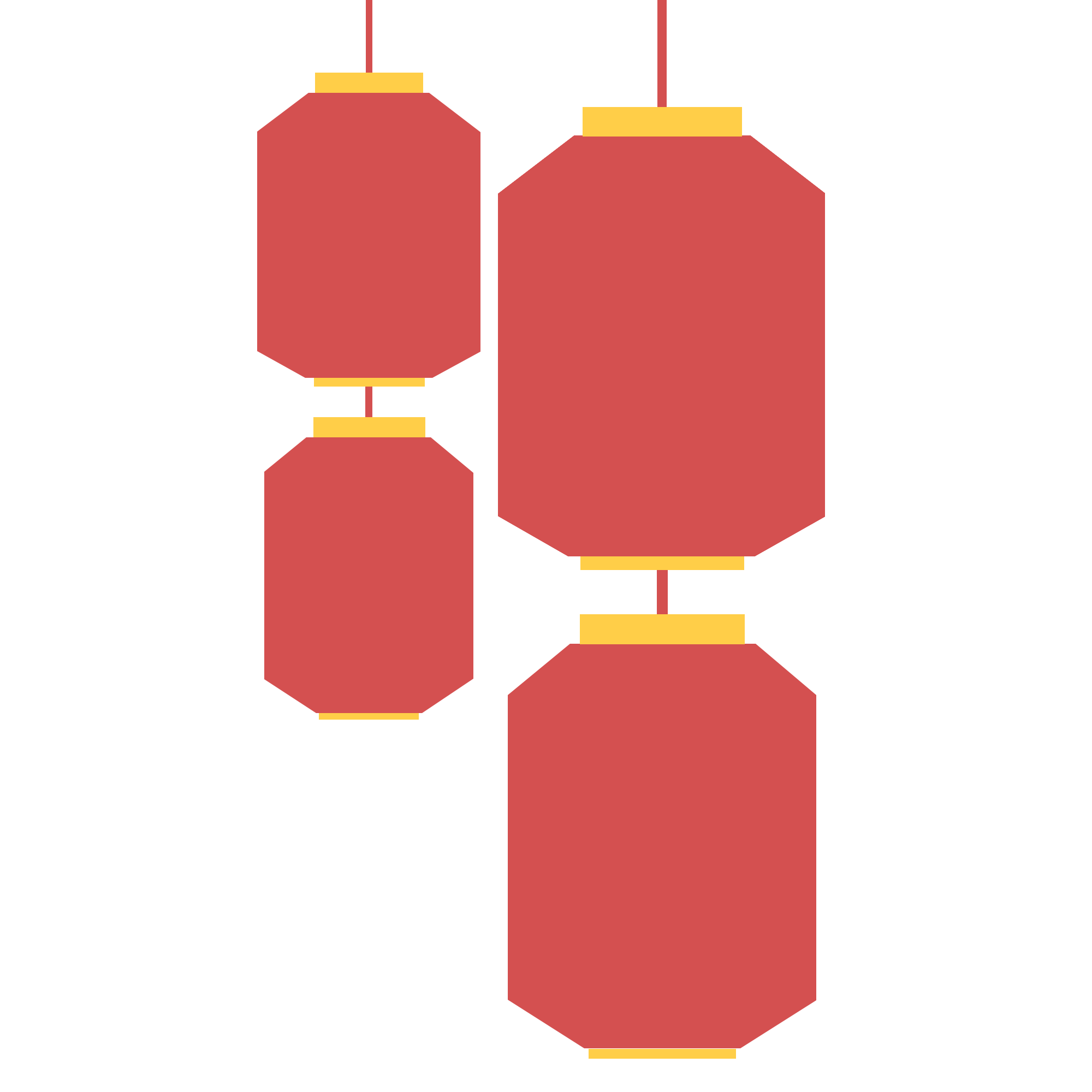 灯笼图片插画简单怎么画？