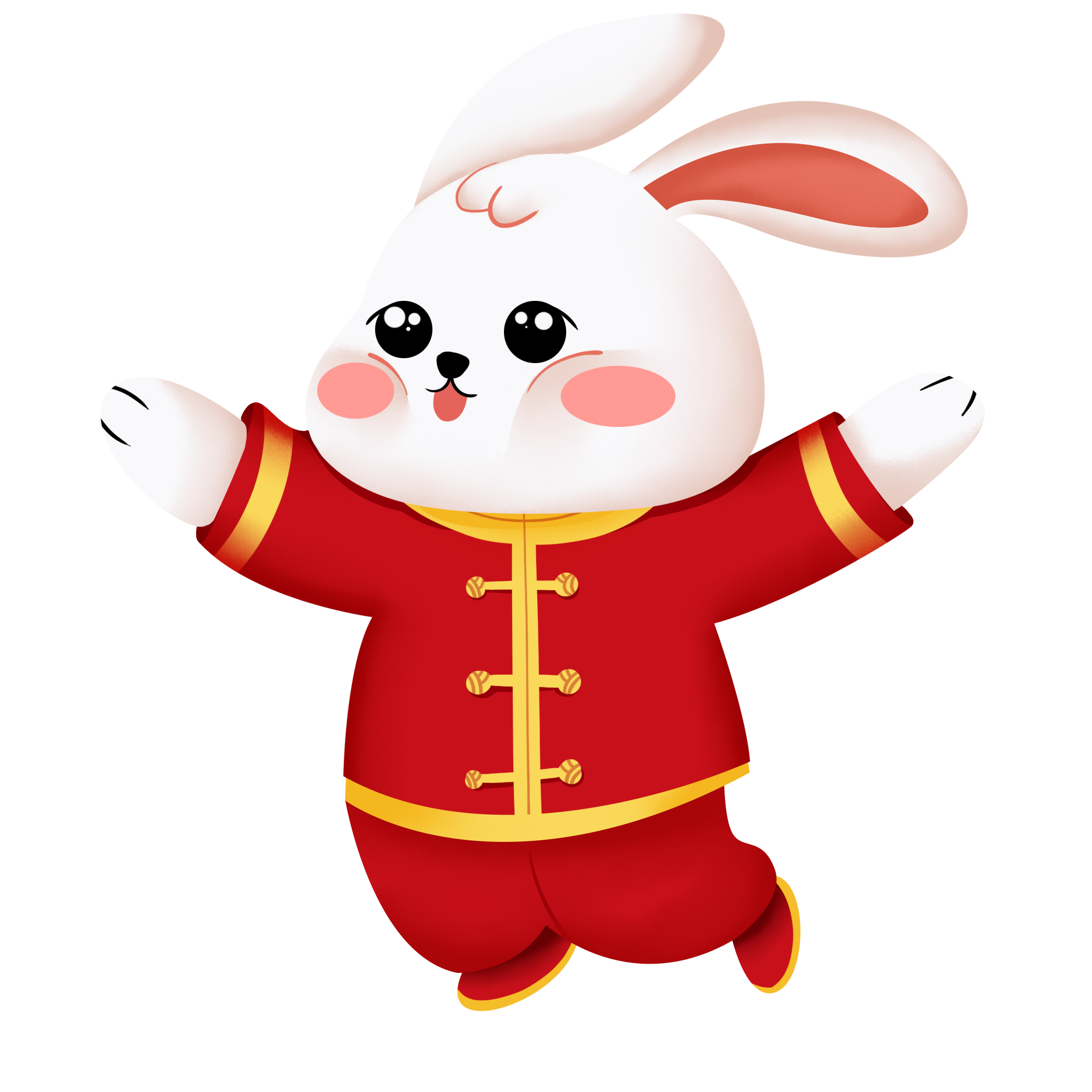 新年兔子图片插画大全制作步骤！