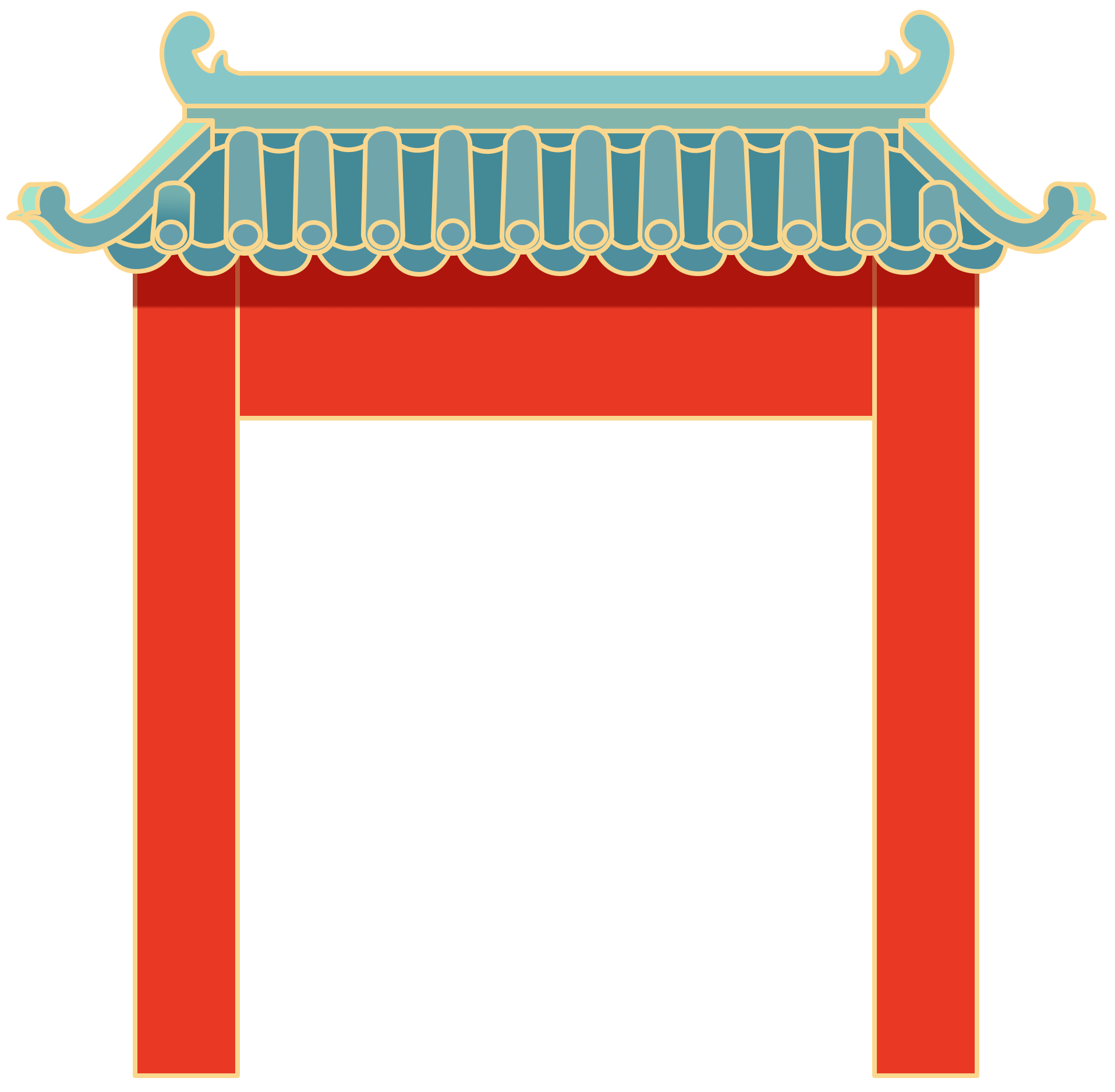 年货节大门绘画图片怎样画？