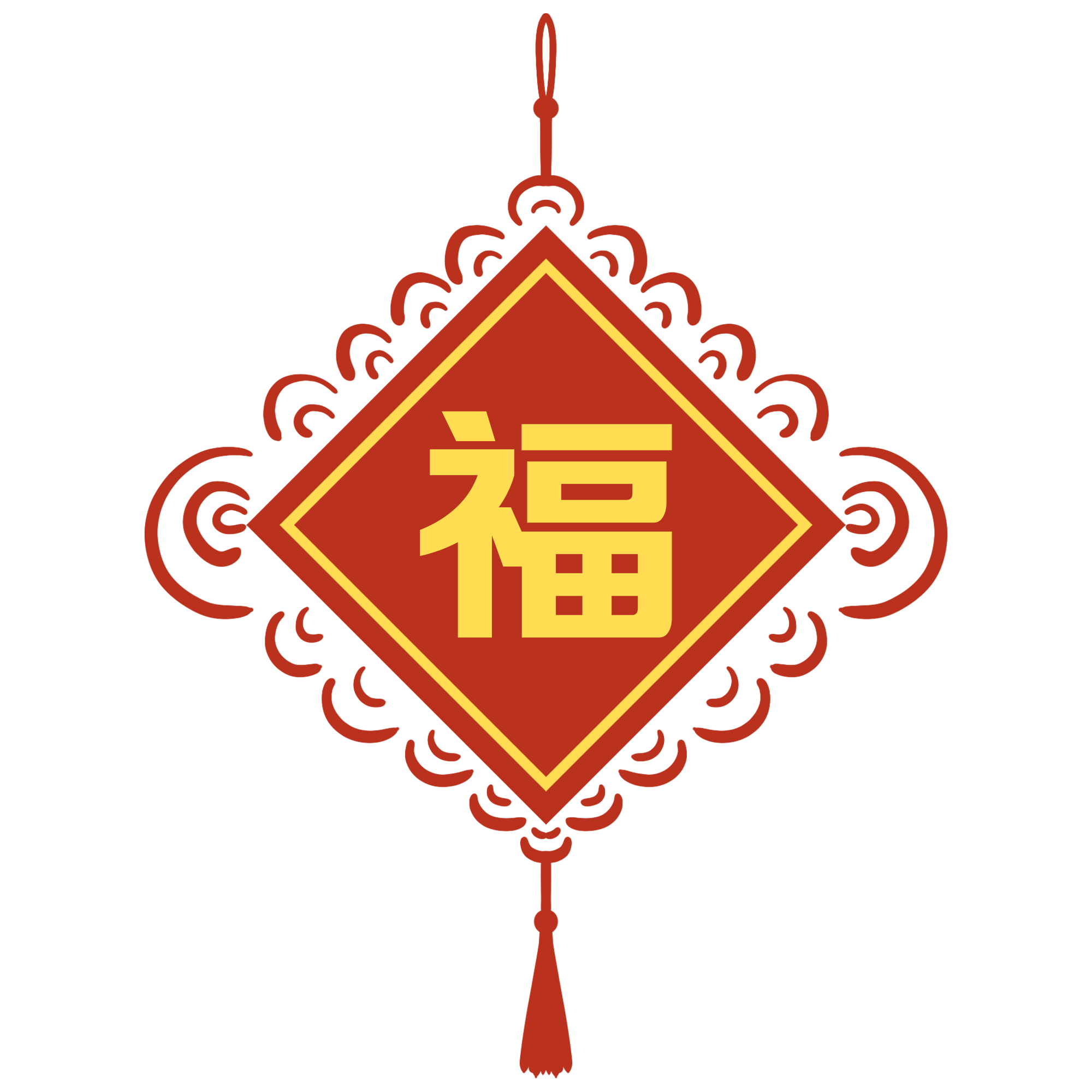 福字中国结怎么画怎样画？