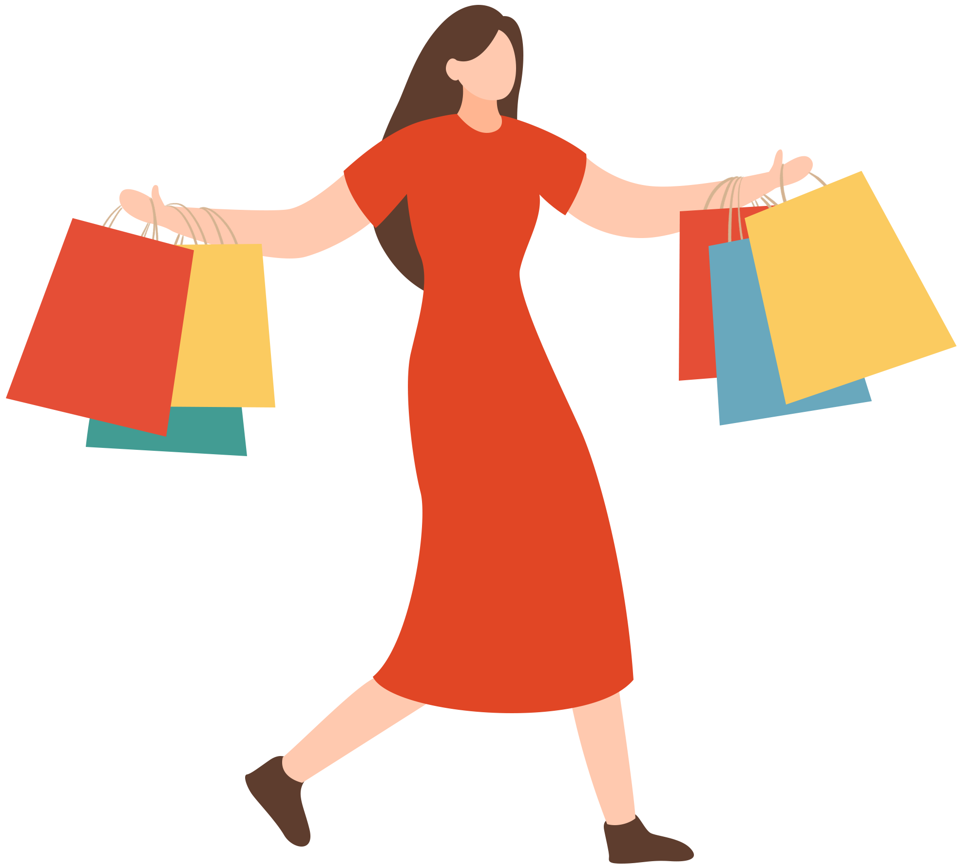 购物绘画图片如何绘制?