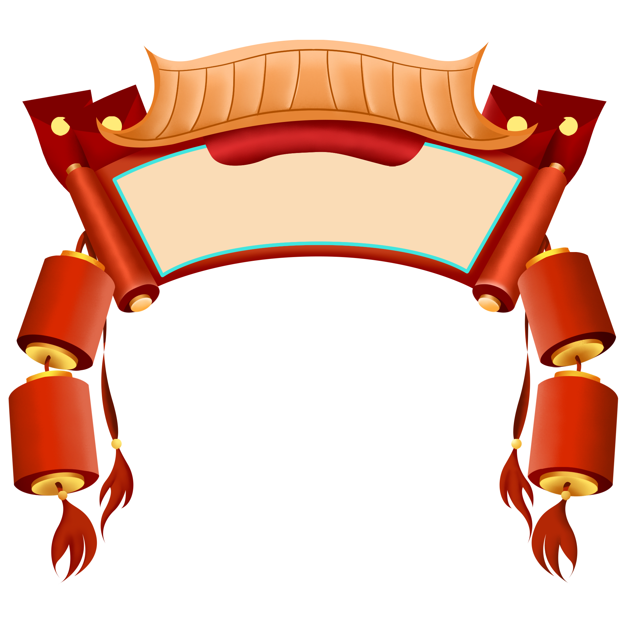 年货节装饰门插画图片创作方法！快速制作技巧！