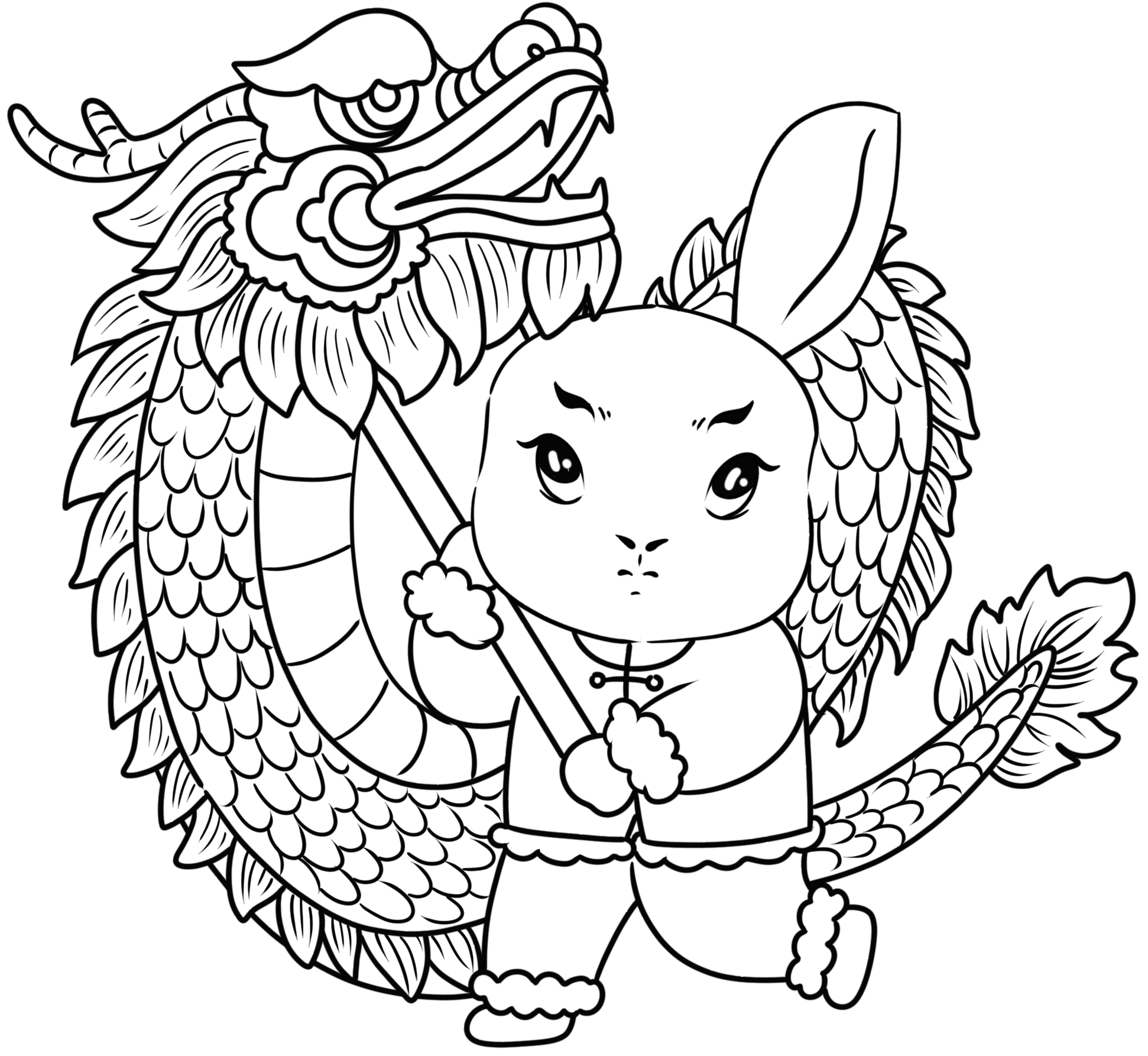 舞龙插画图怎么画？