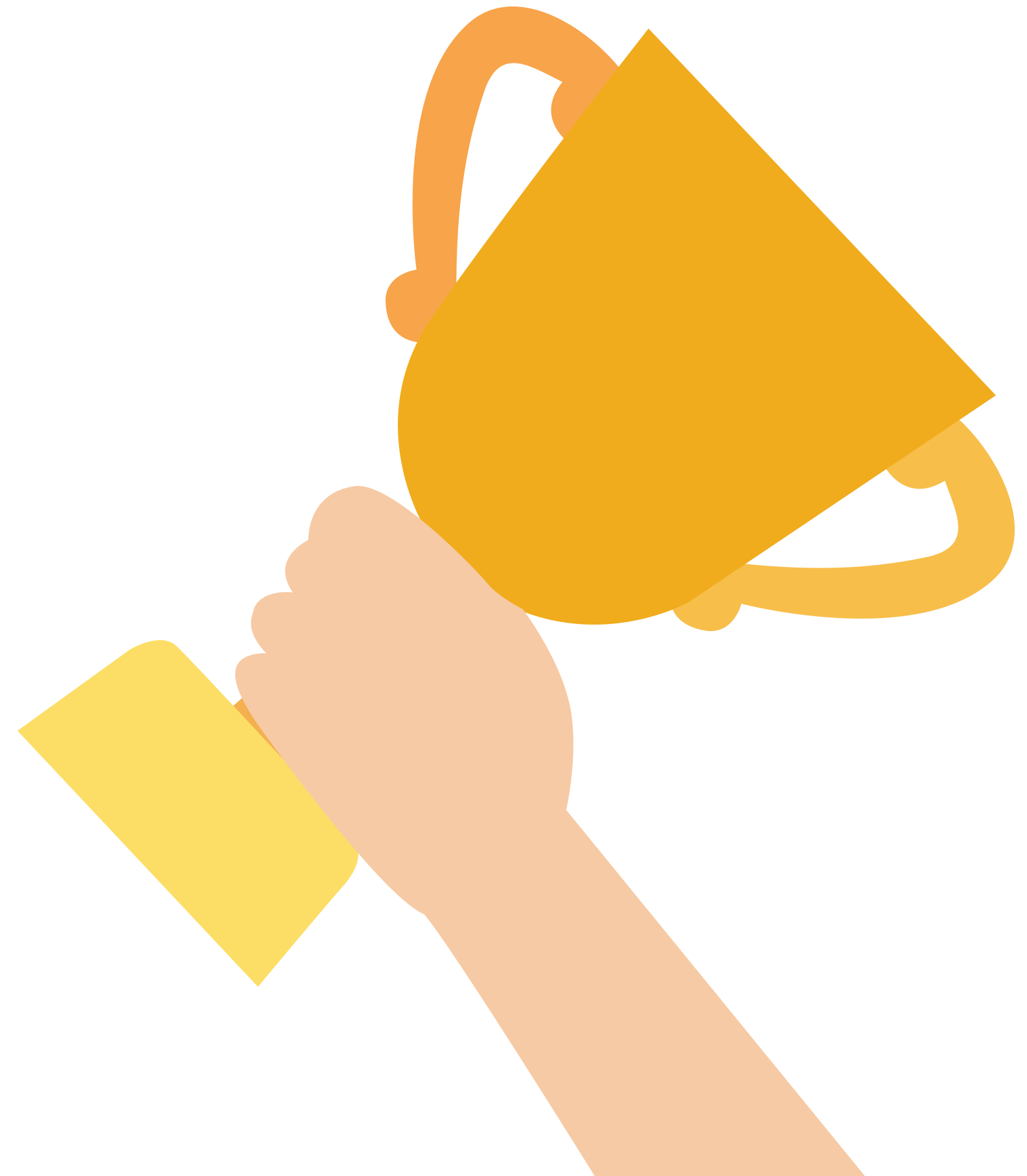 手举奖杯插画图片创作方法！快速制作技巧！