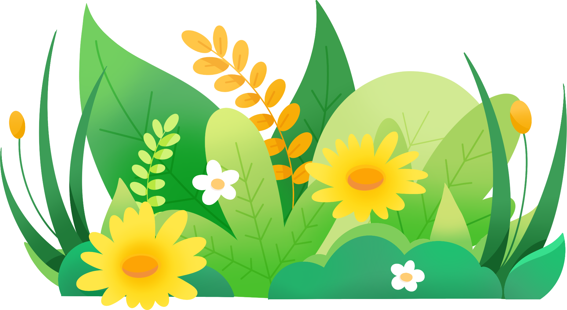 玫瑰花丛素材如何绘制?