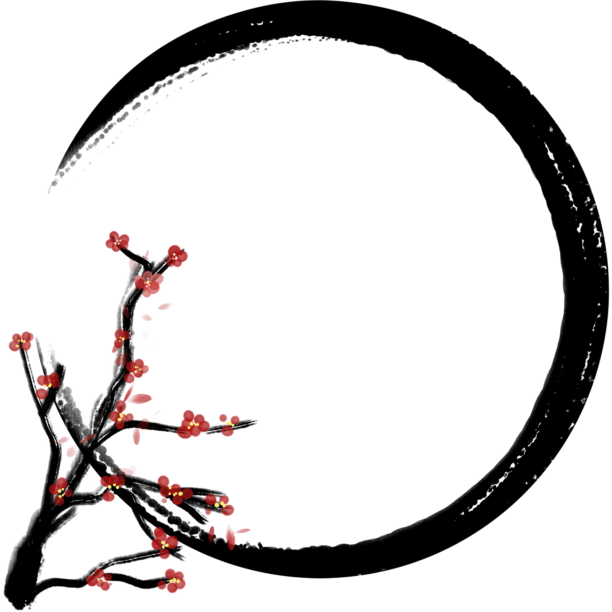 古风梅花边框图片绘画大全制作方法！