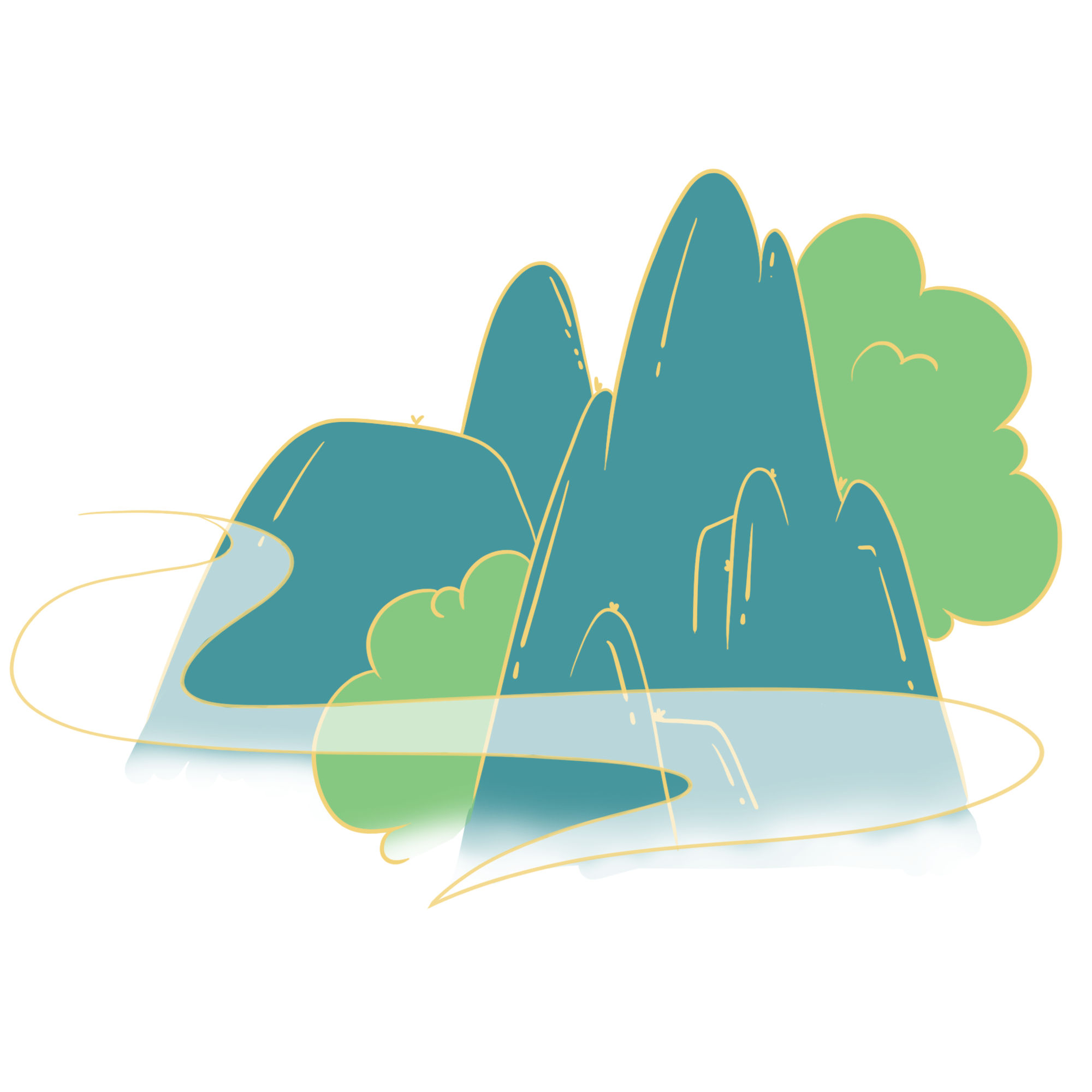 山的图片素材创作方法！快速制作技巧！