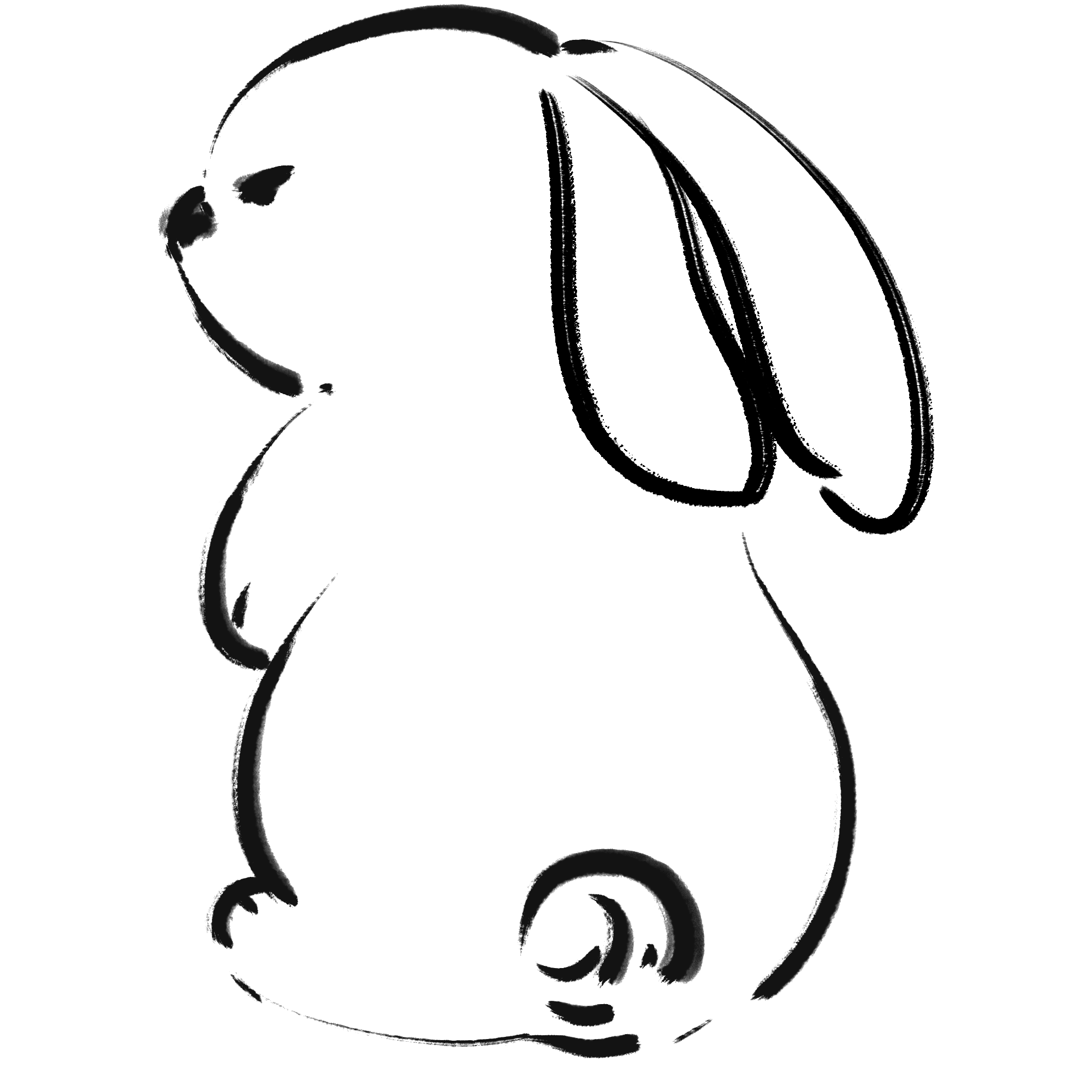 兔子图片绘画2023制作方法！