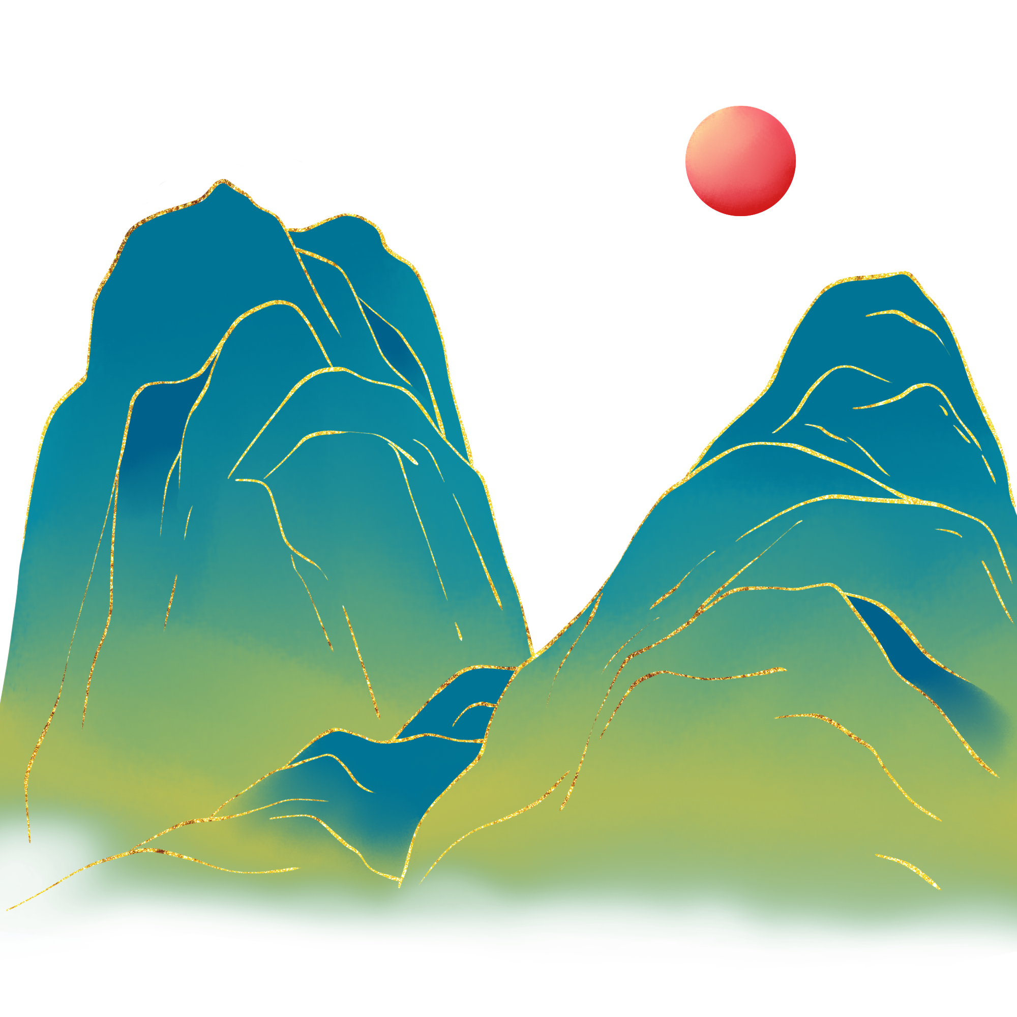 山的图片素材怎样画？