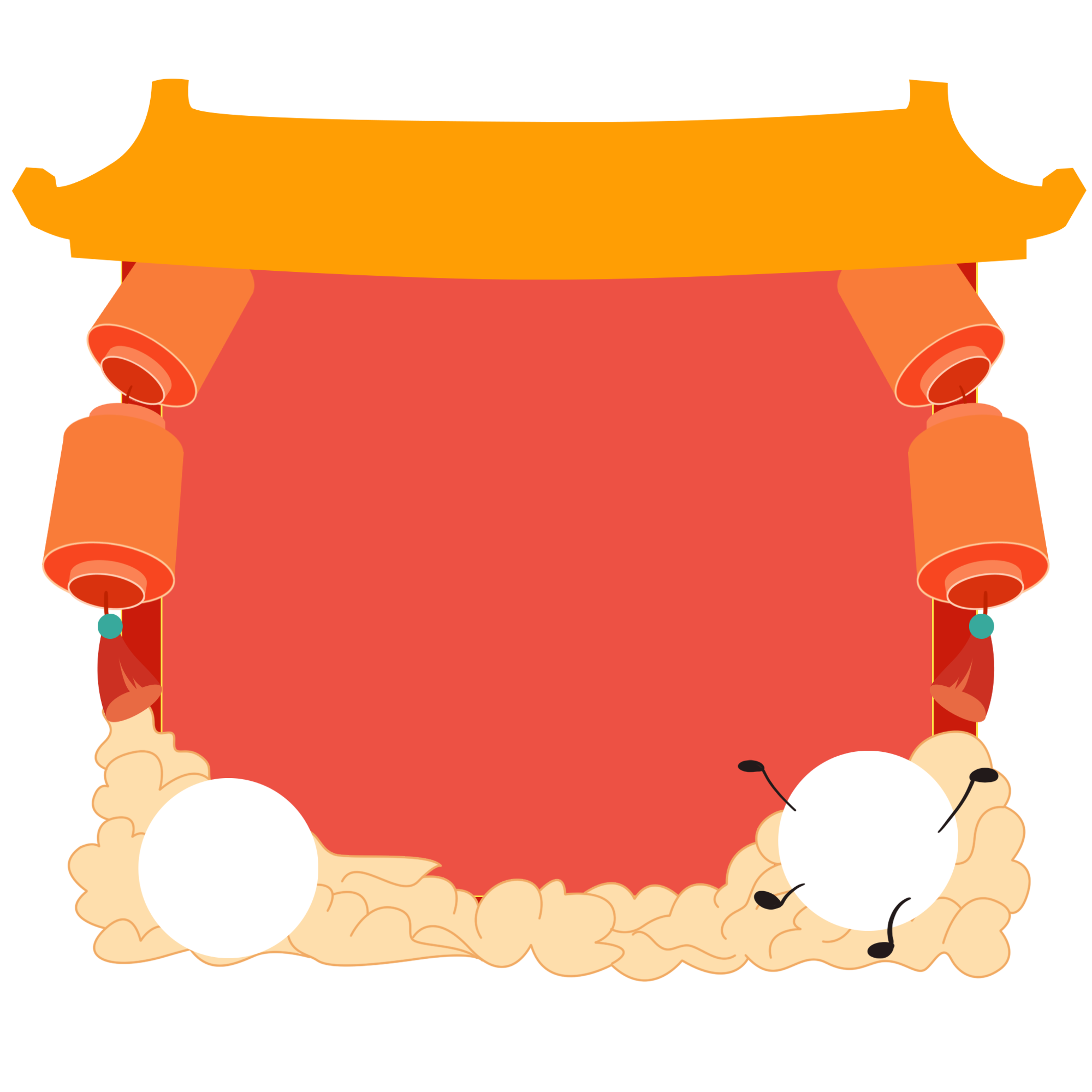 元宵节灯笼插画简单制作步骤！