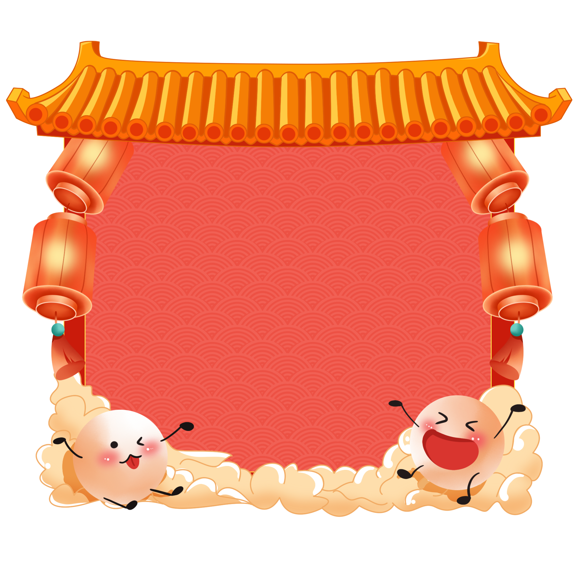 元宵节灯笼插画简单制作步骤！