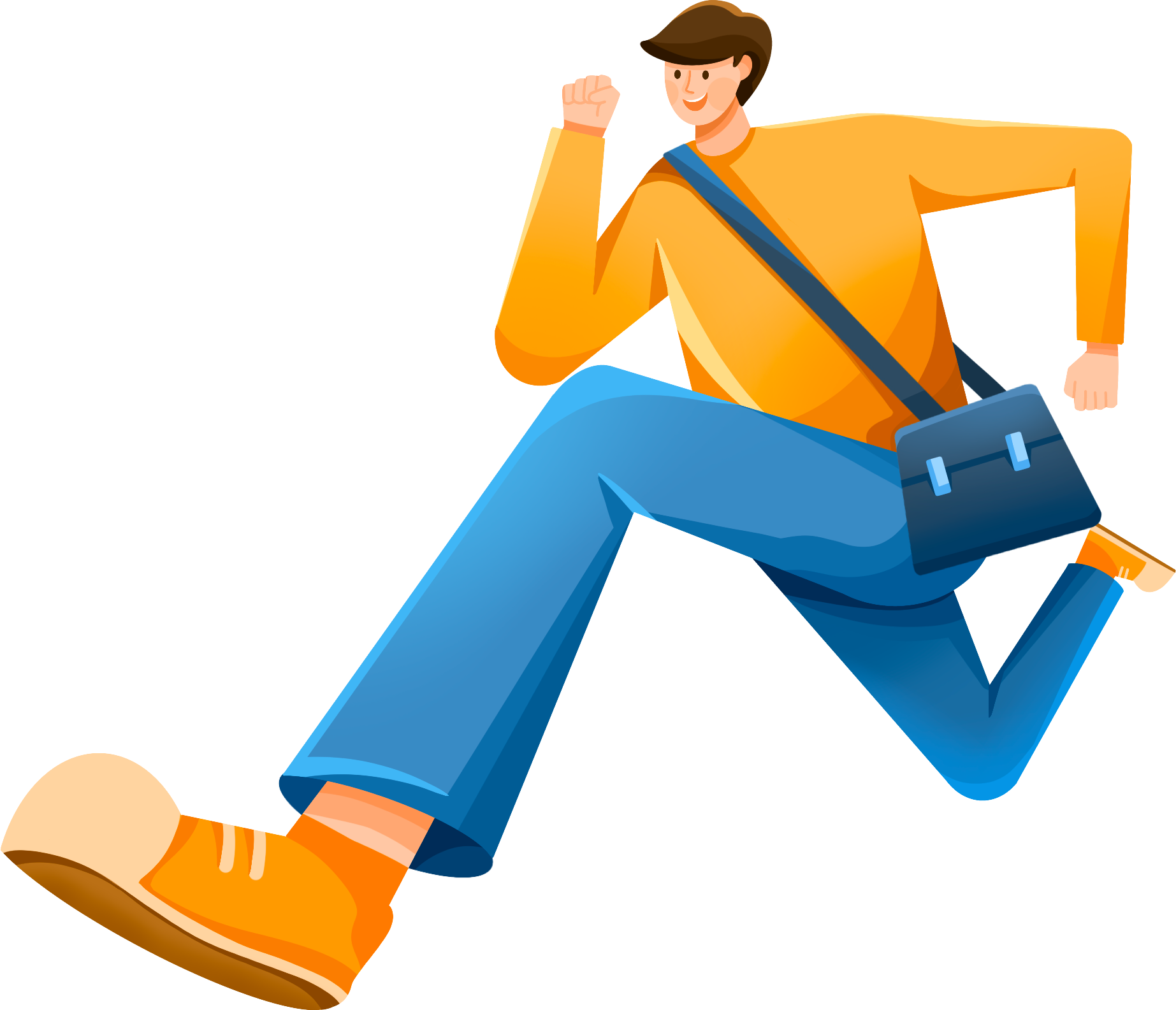 奔跑学生男生素材视频怎样画？