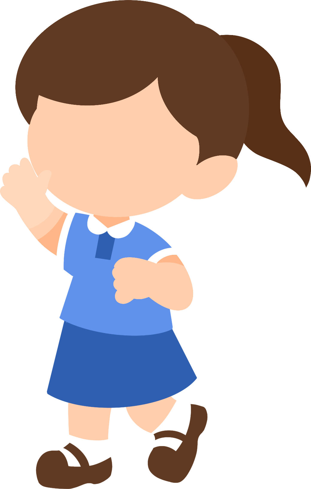小学生女孩素材图片怎样画？
