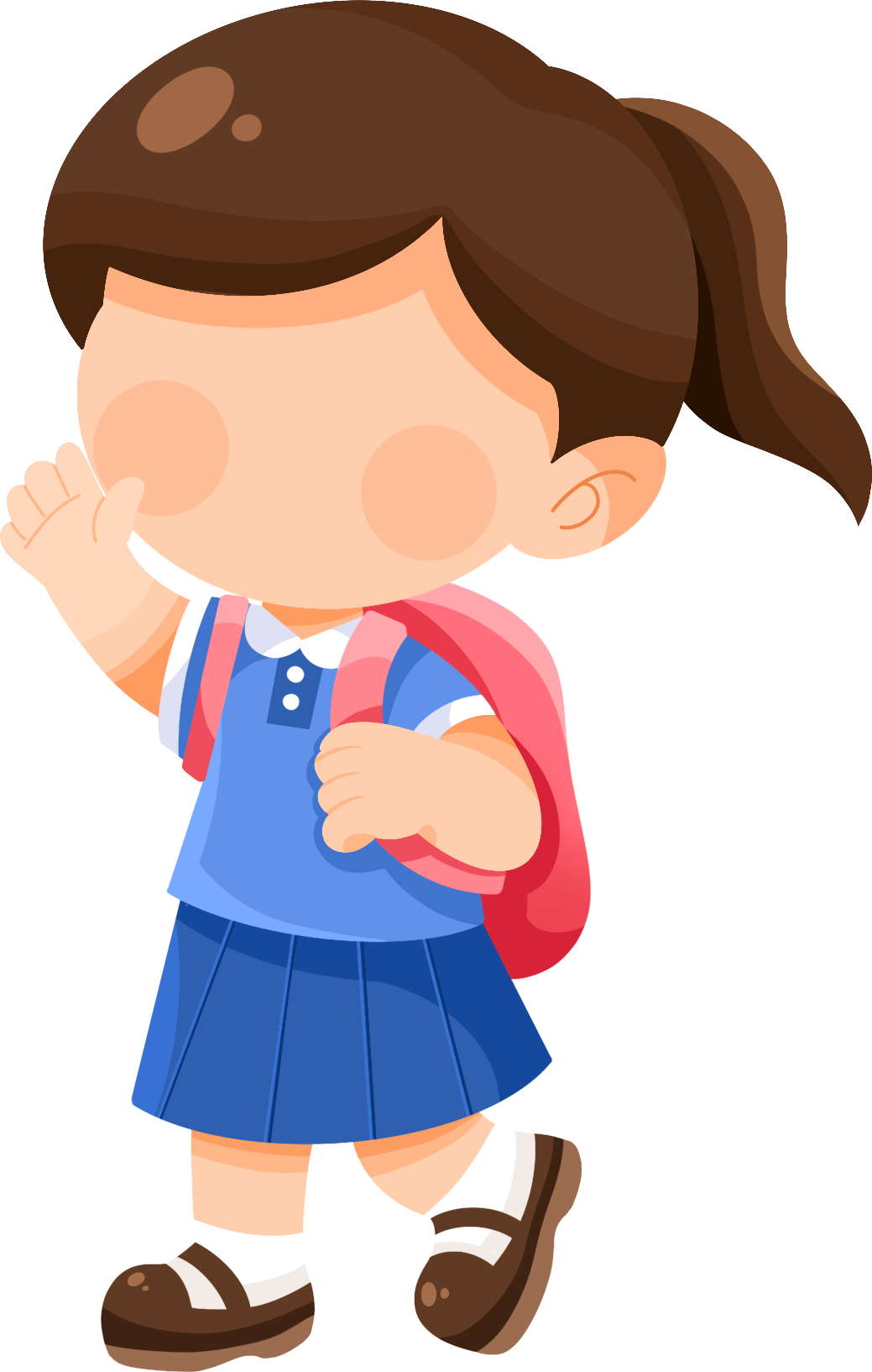 小学生女孩素材图片怎样画？