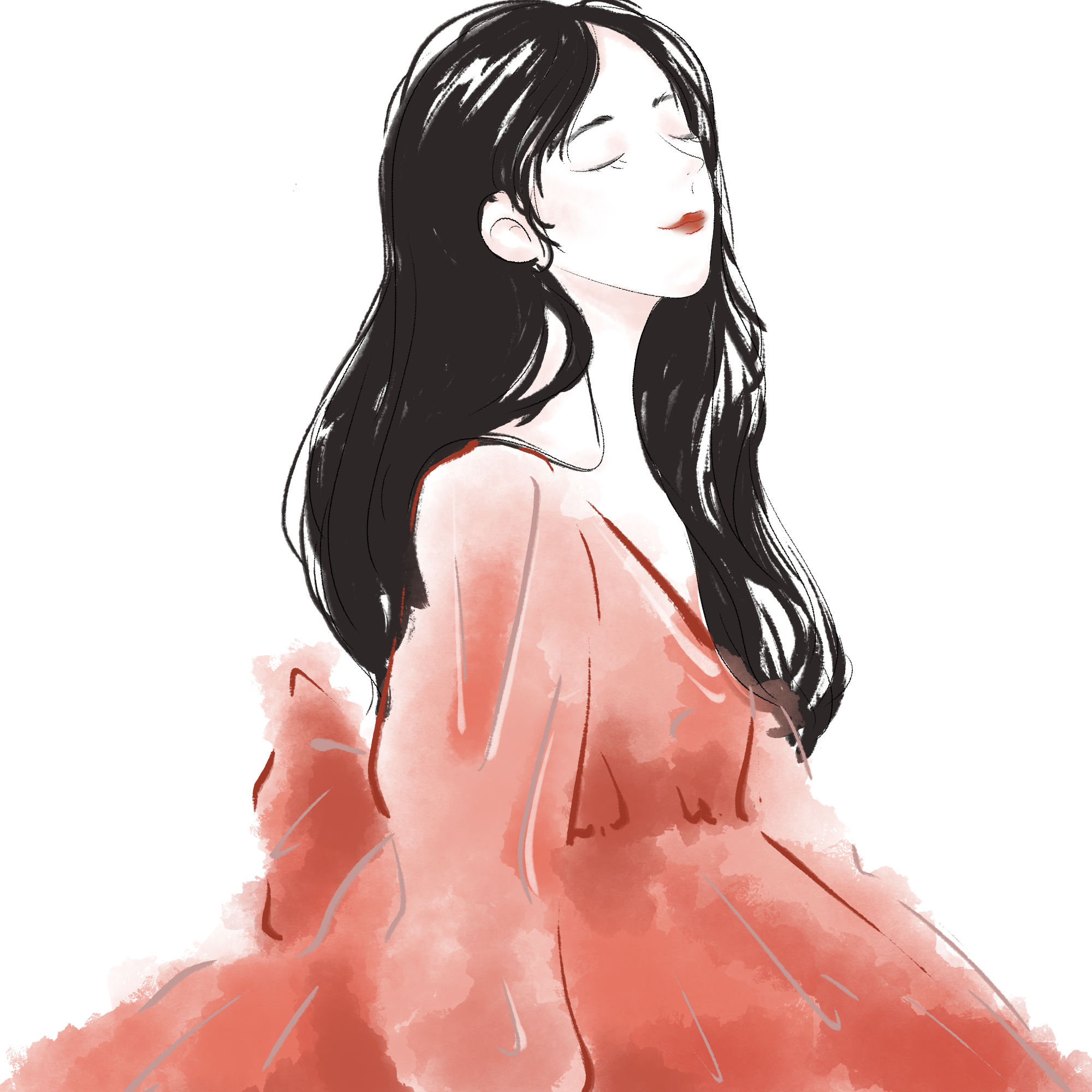 女生图片素材动漫如何画？