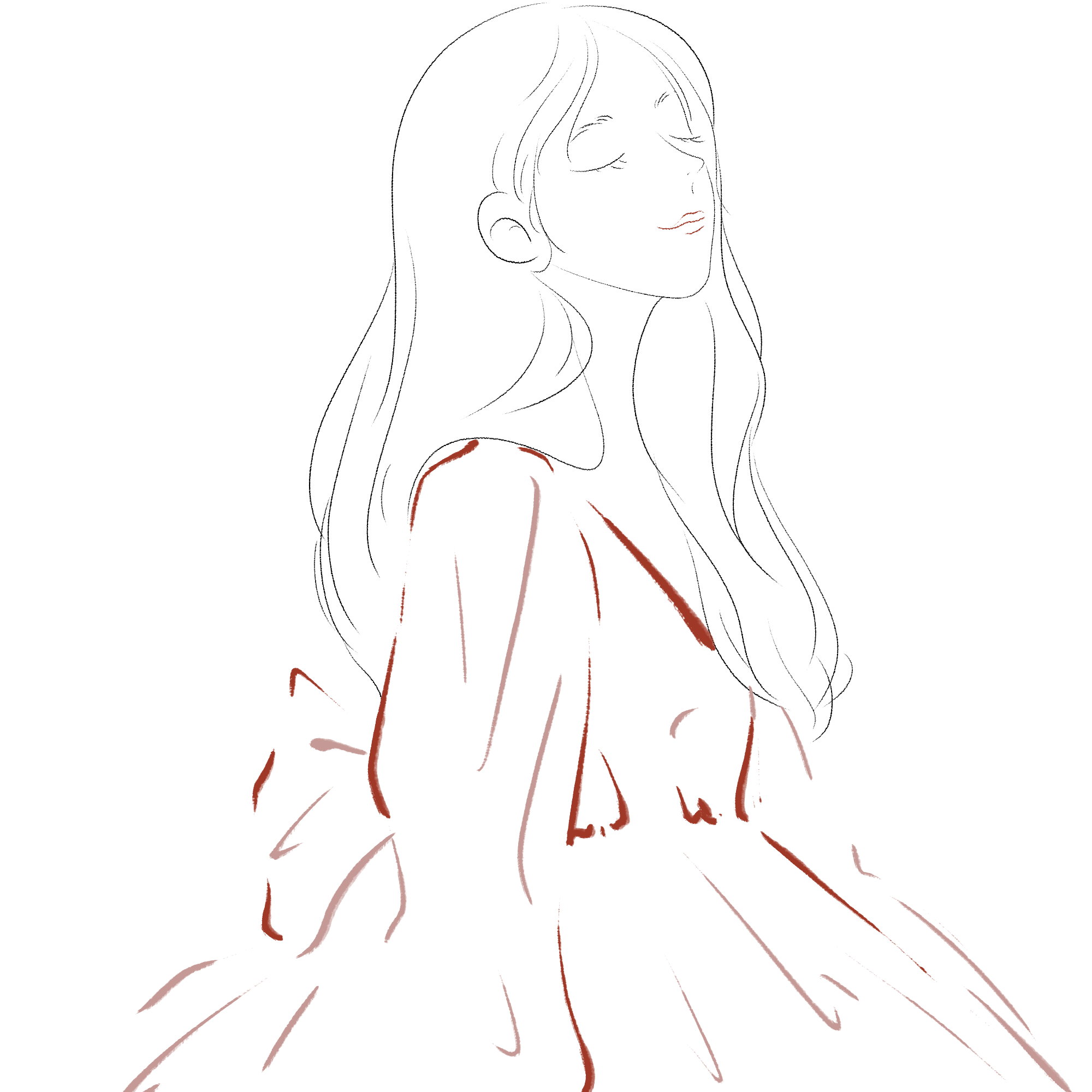 女生图片素材动漫如何画？