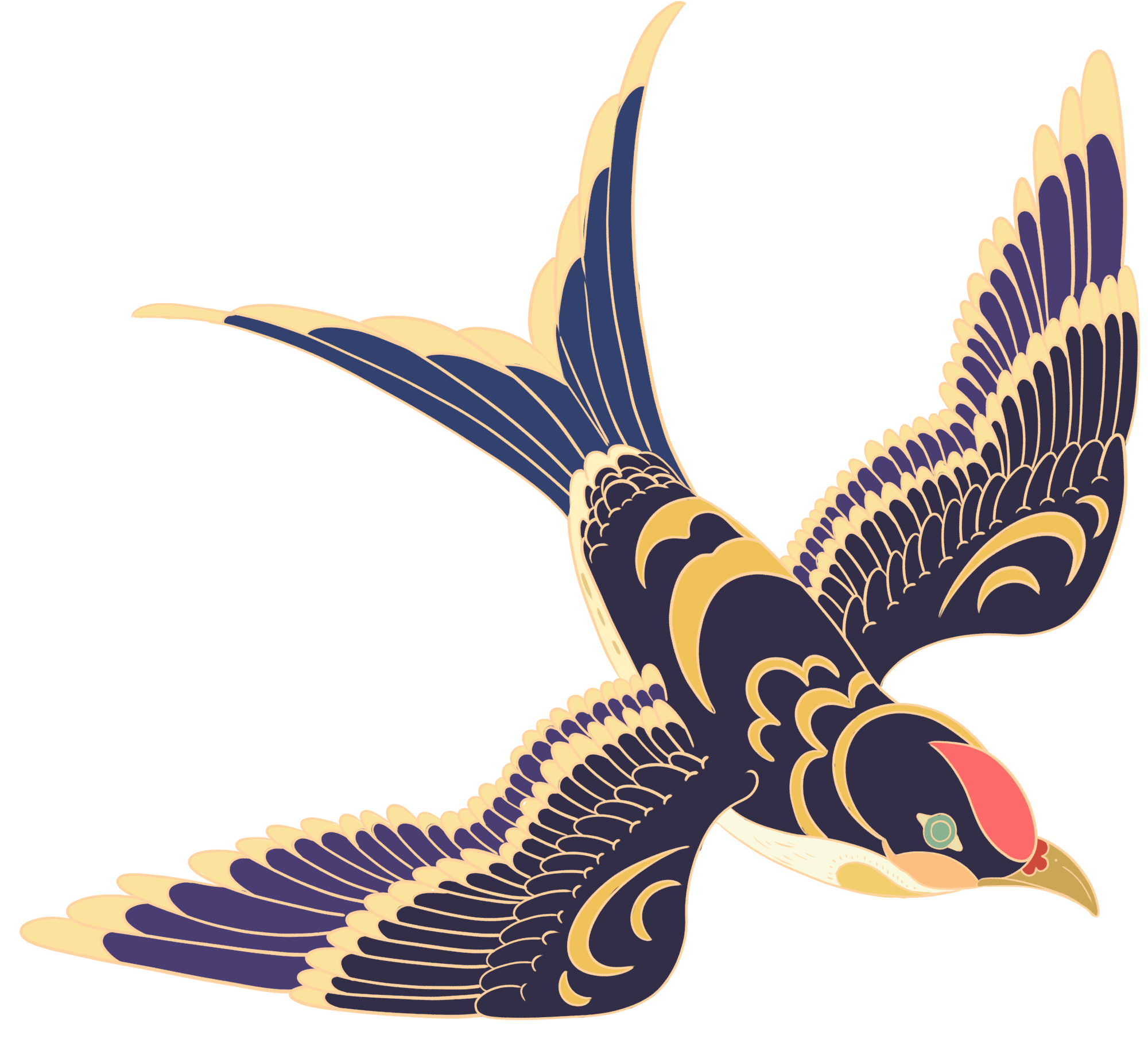 鸟插画图片制作技巧！