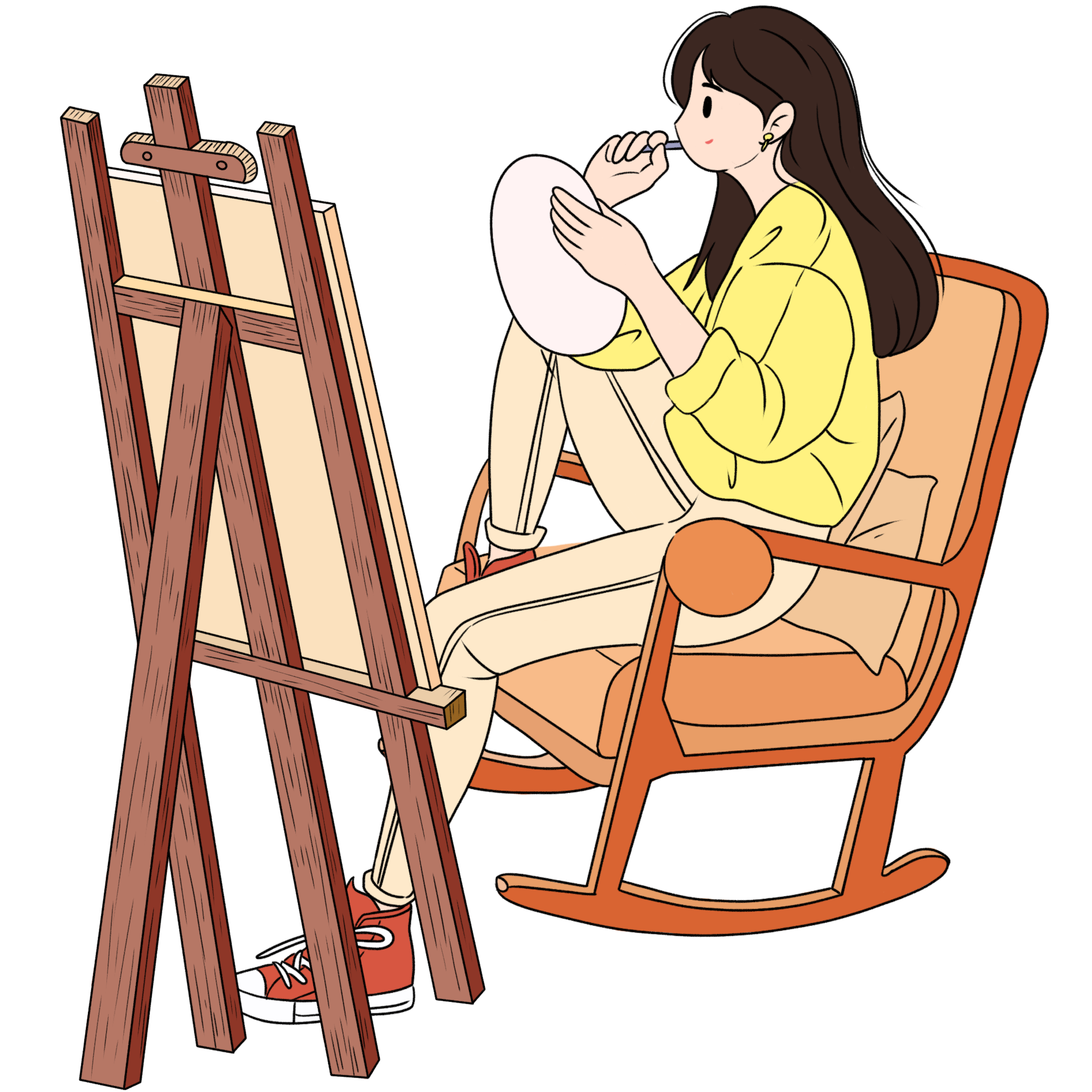 画画女生素材如何绘制?