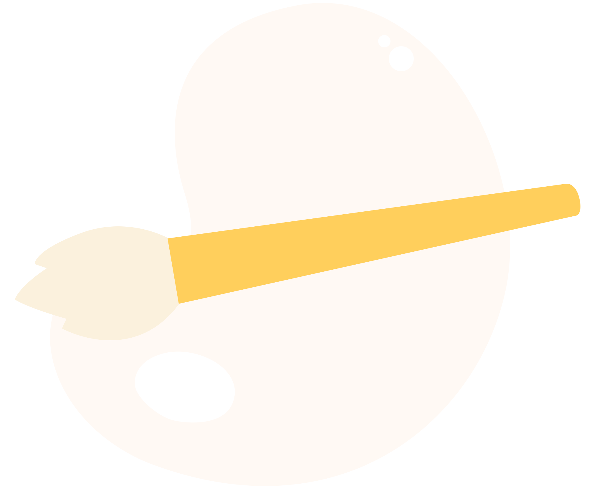 调色盘插画图片如何画？