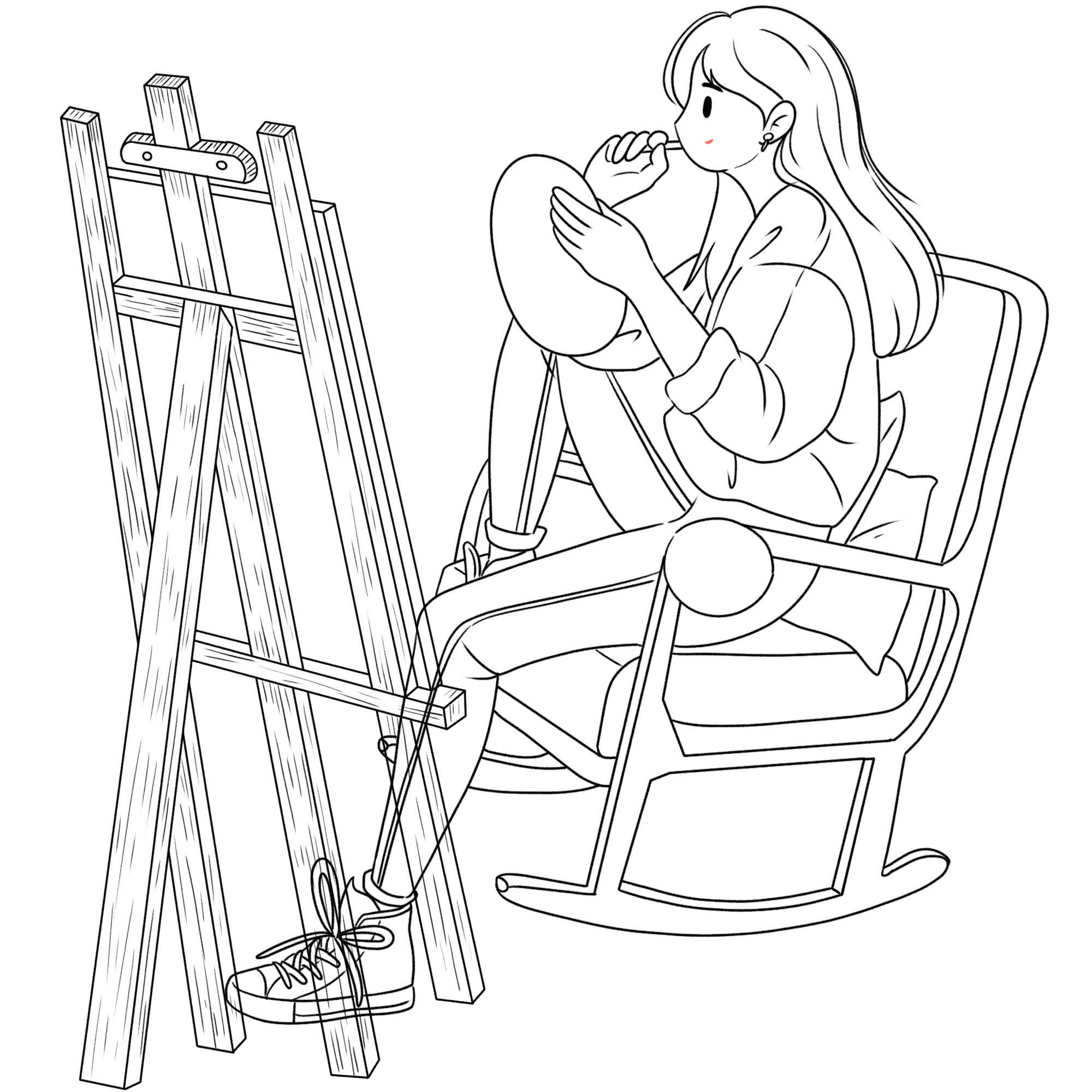 画画女生素材如何绘制?