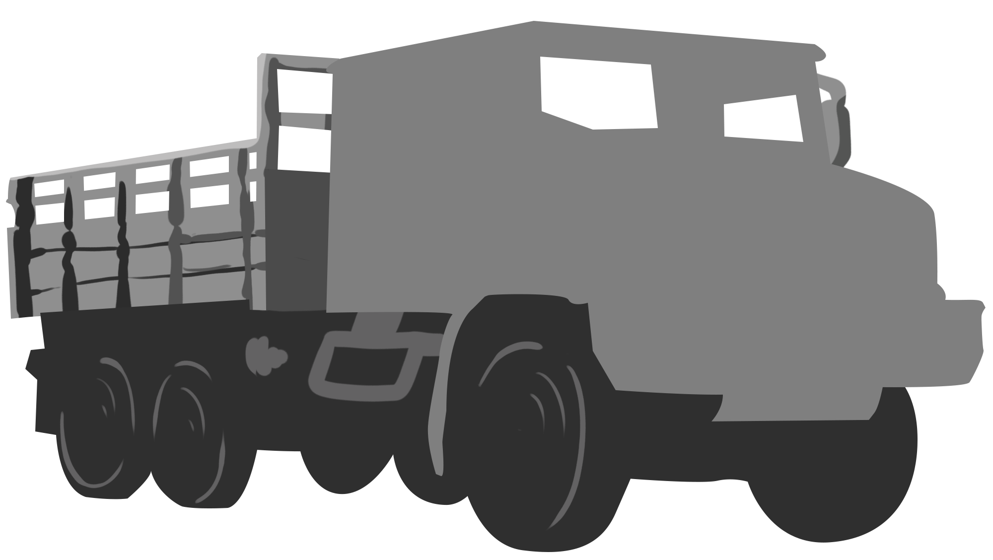 卡车绘画图片怎样画？