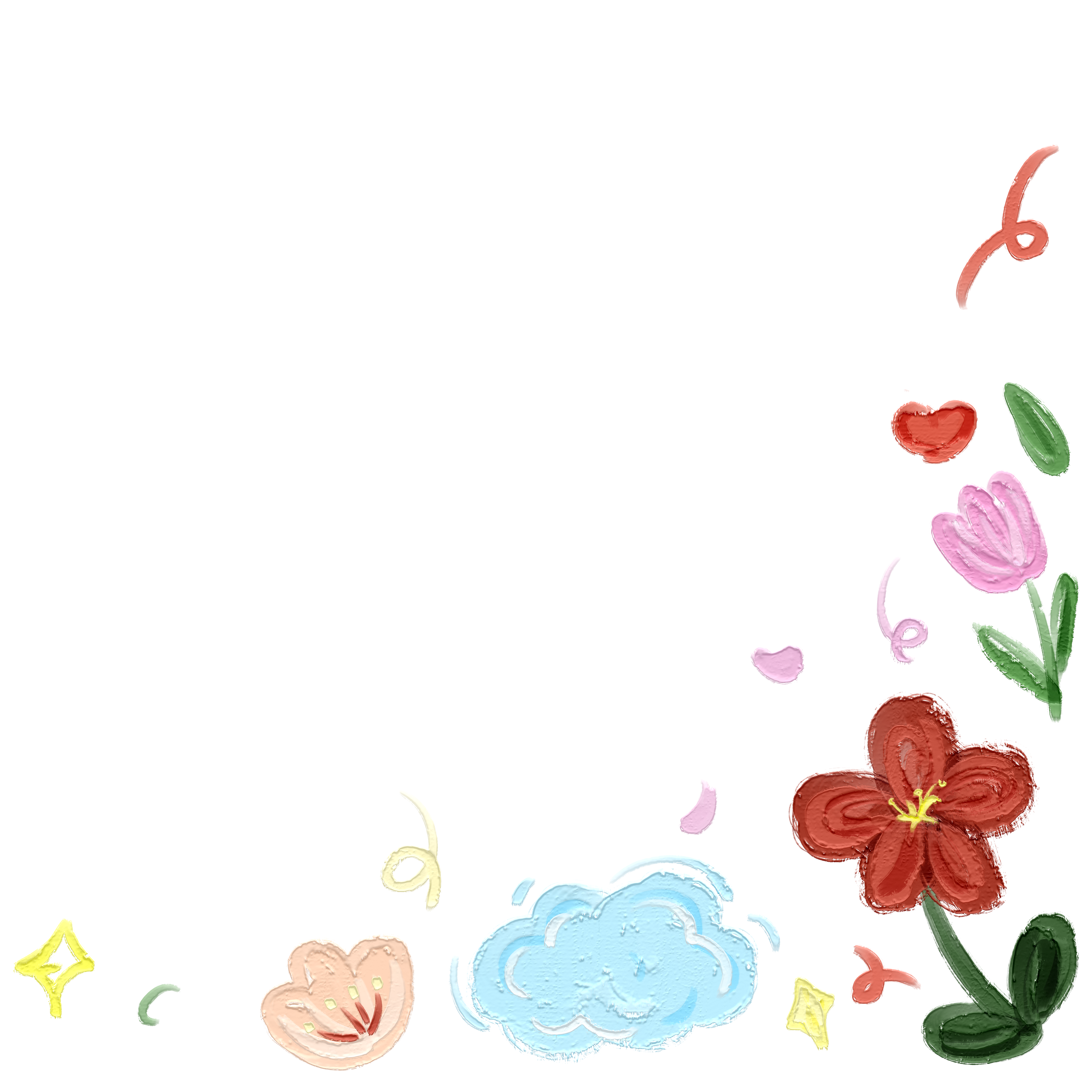 小花边框素材图片如何绘制