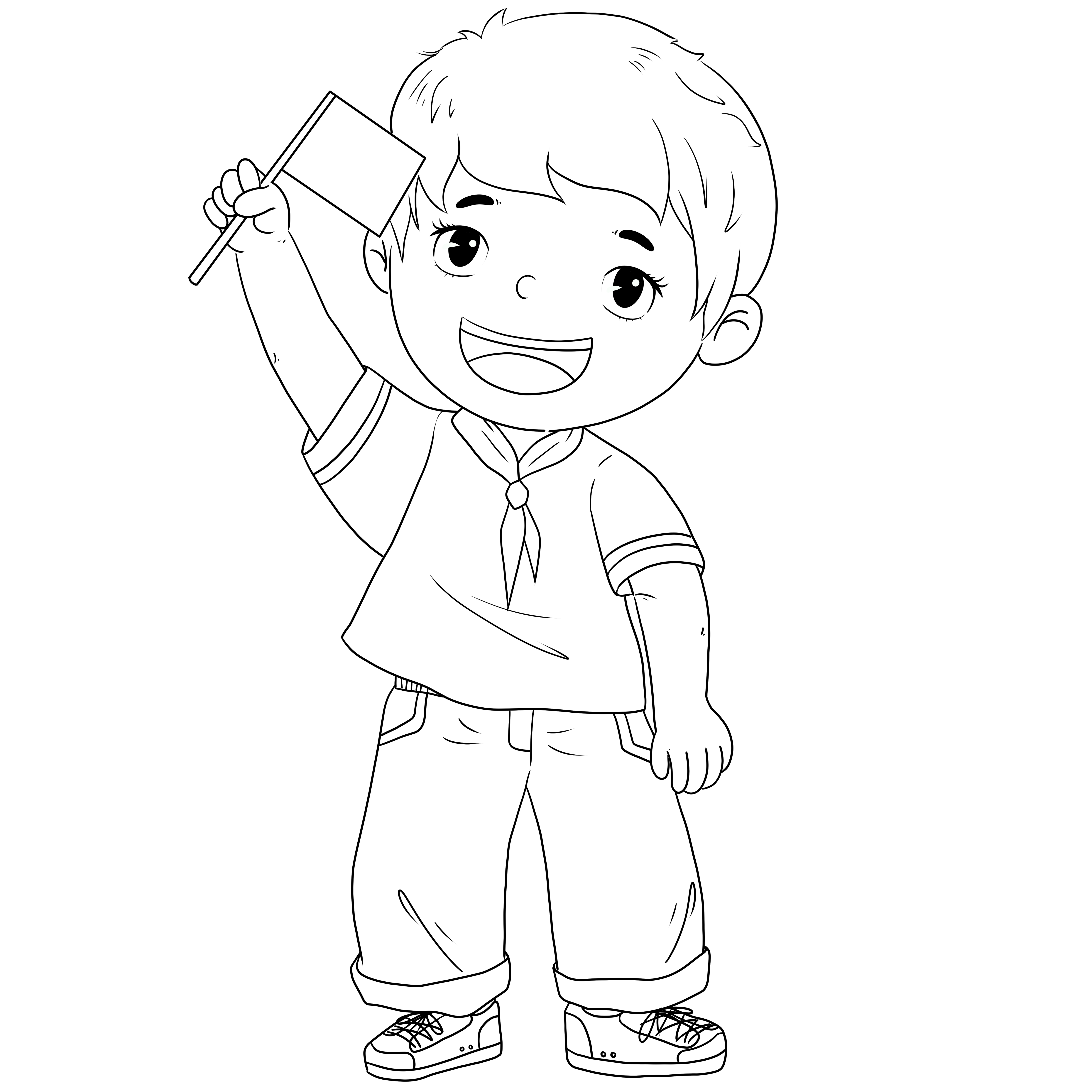 少先队员插画图片制作技巧