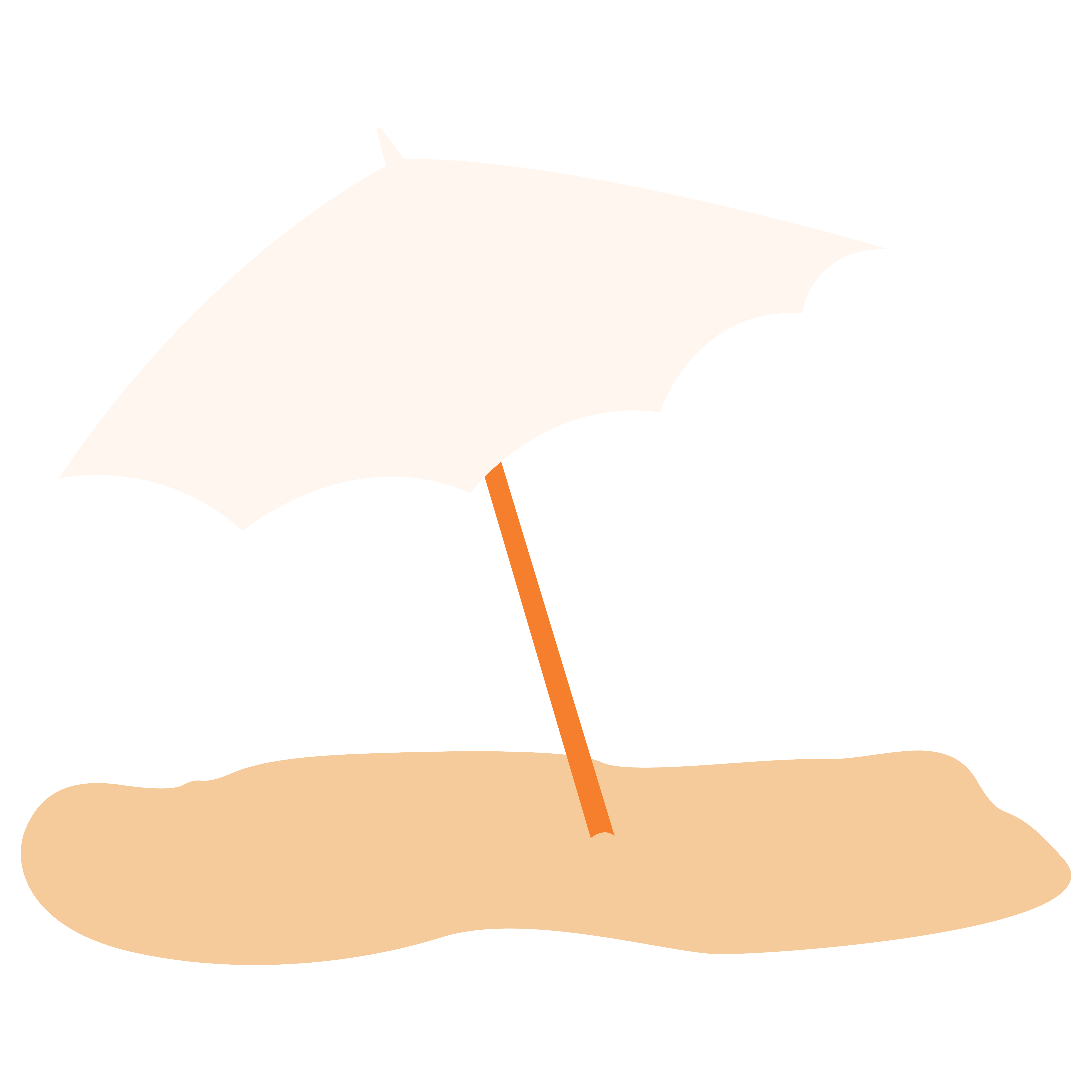 太阳伞插画图片创作方法快速制作技巧