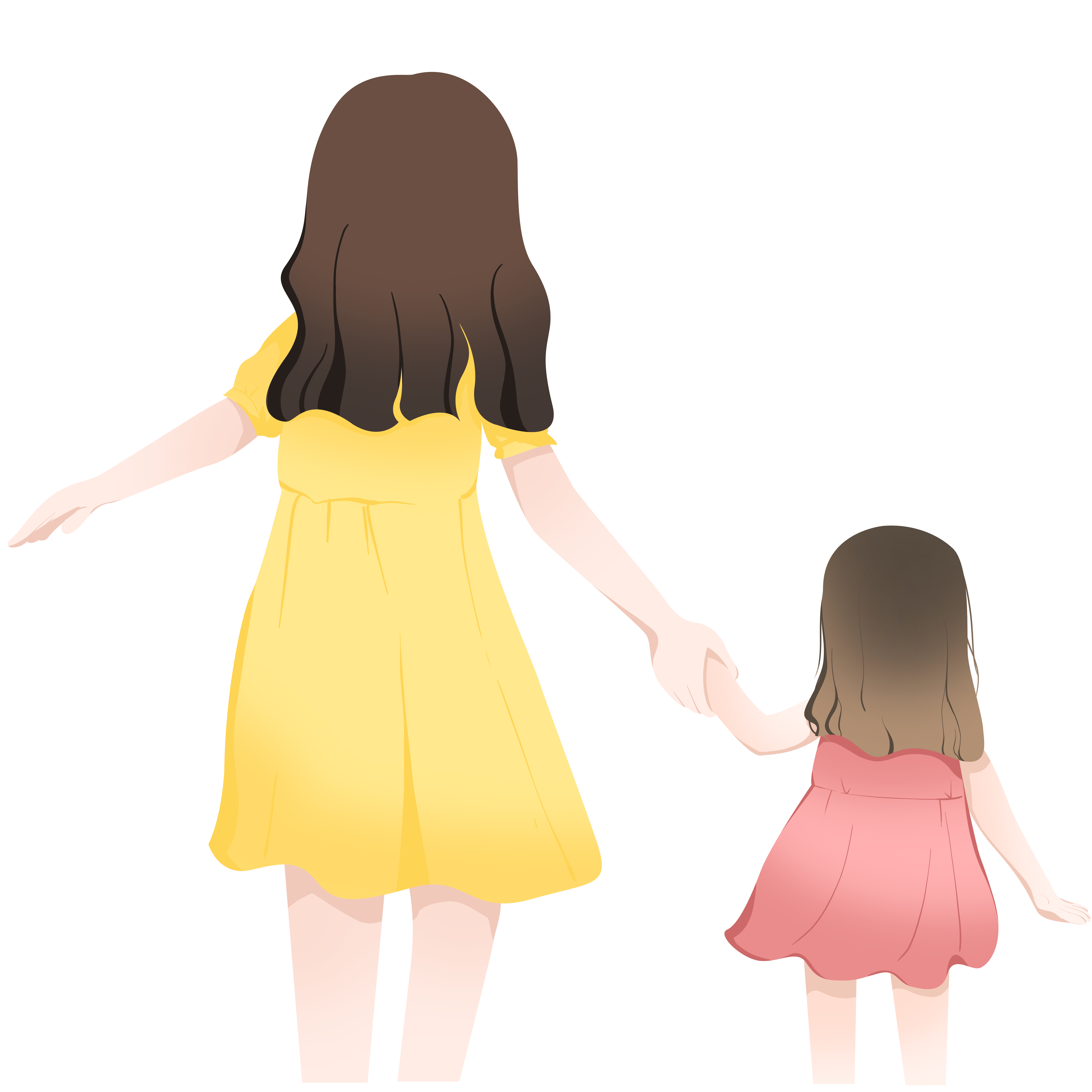妈妈和孩子素材图片大全图片如何绘制