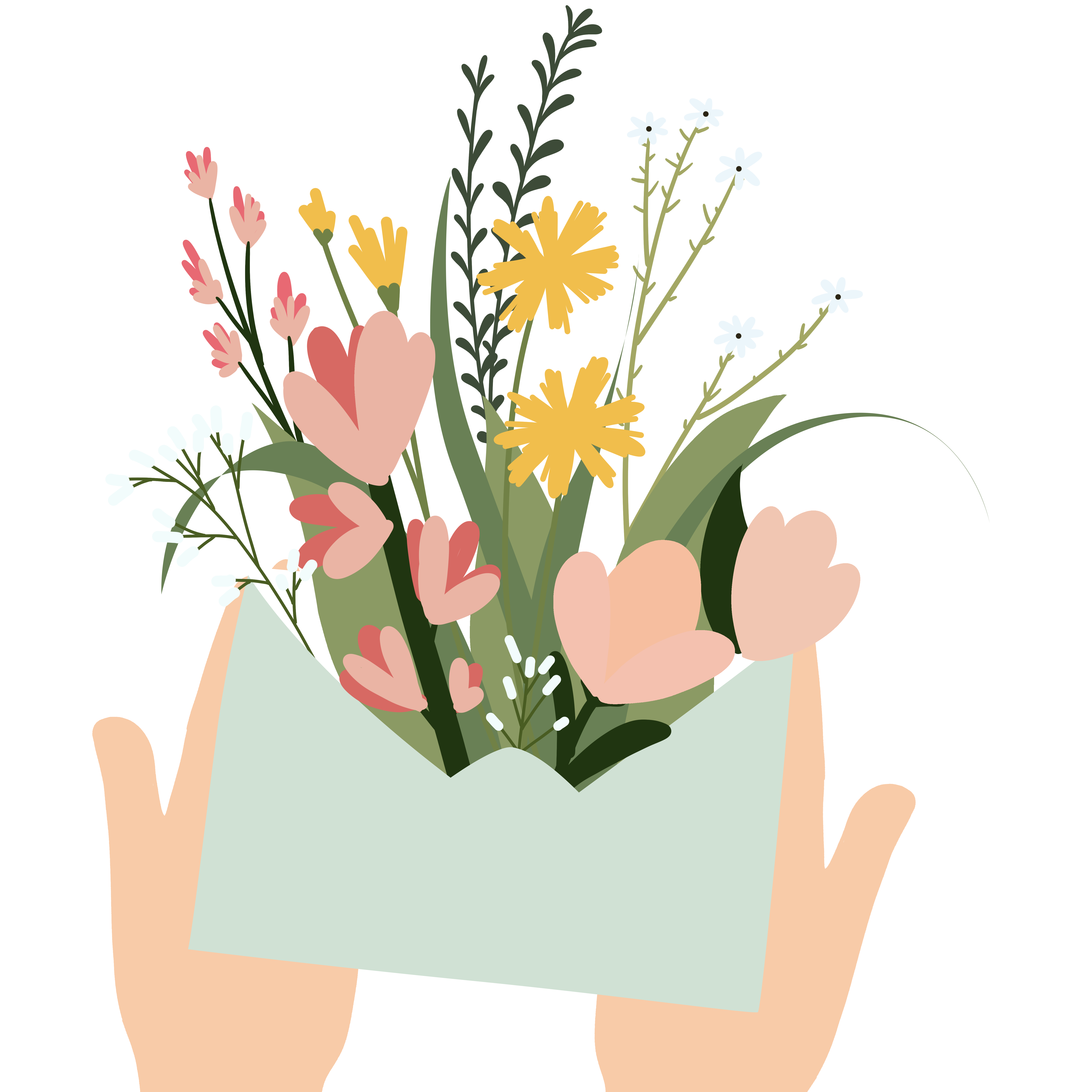 教师节信封插画图片制作技巧