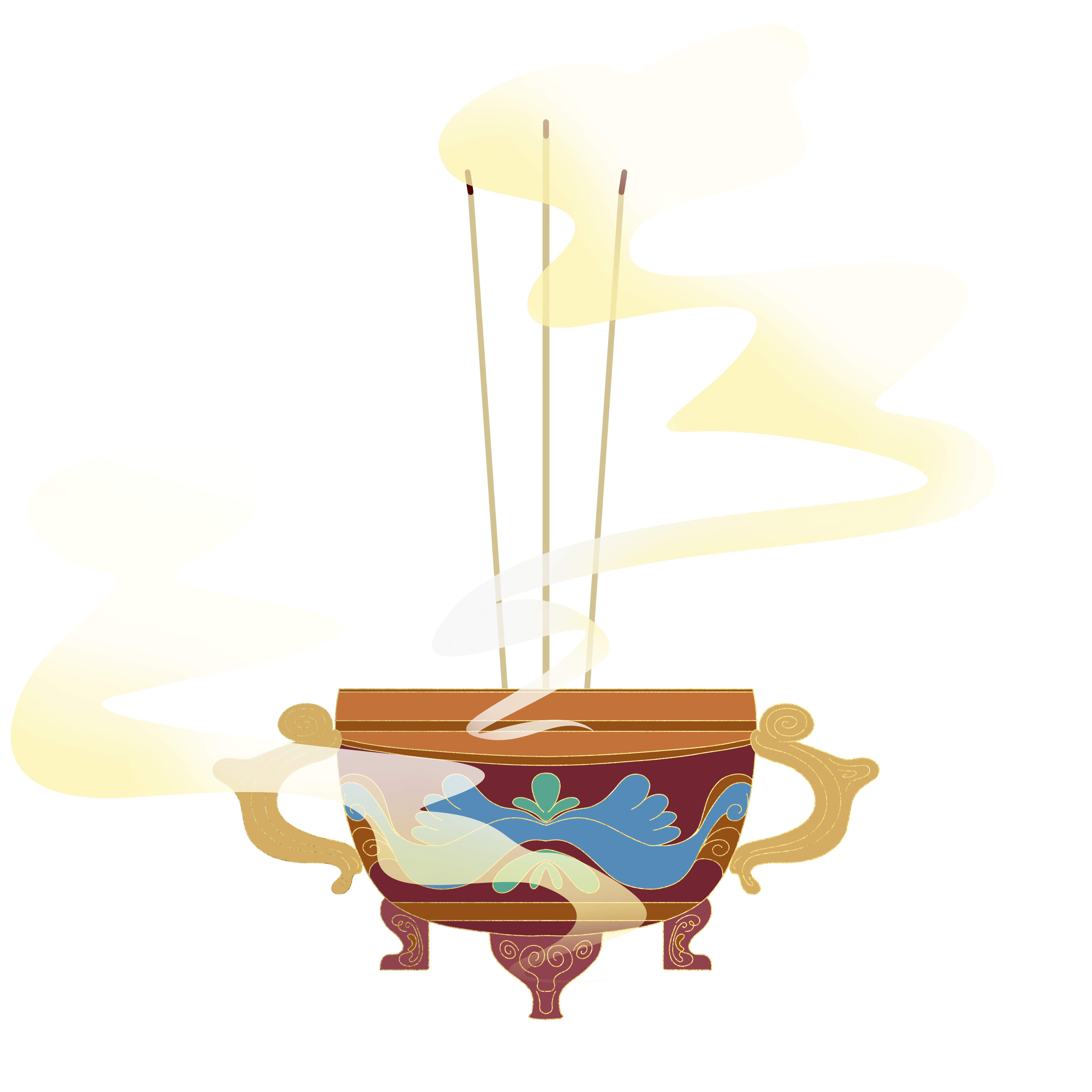 中元节插画图片创作方法快速制作技巧