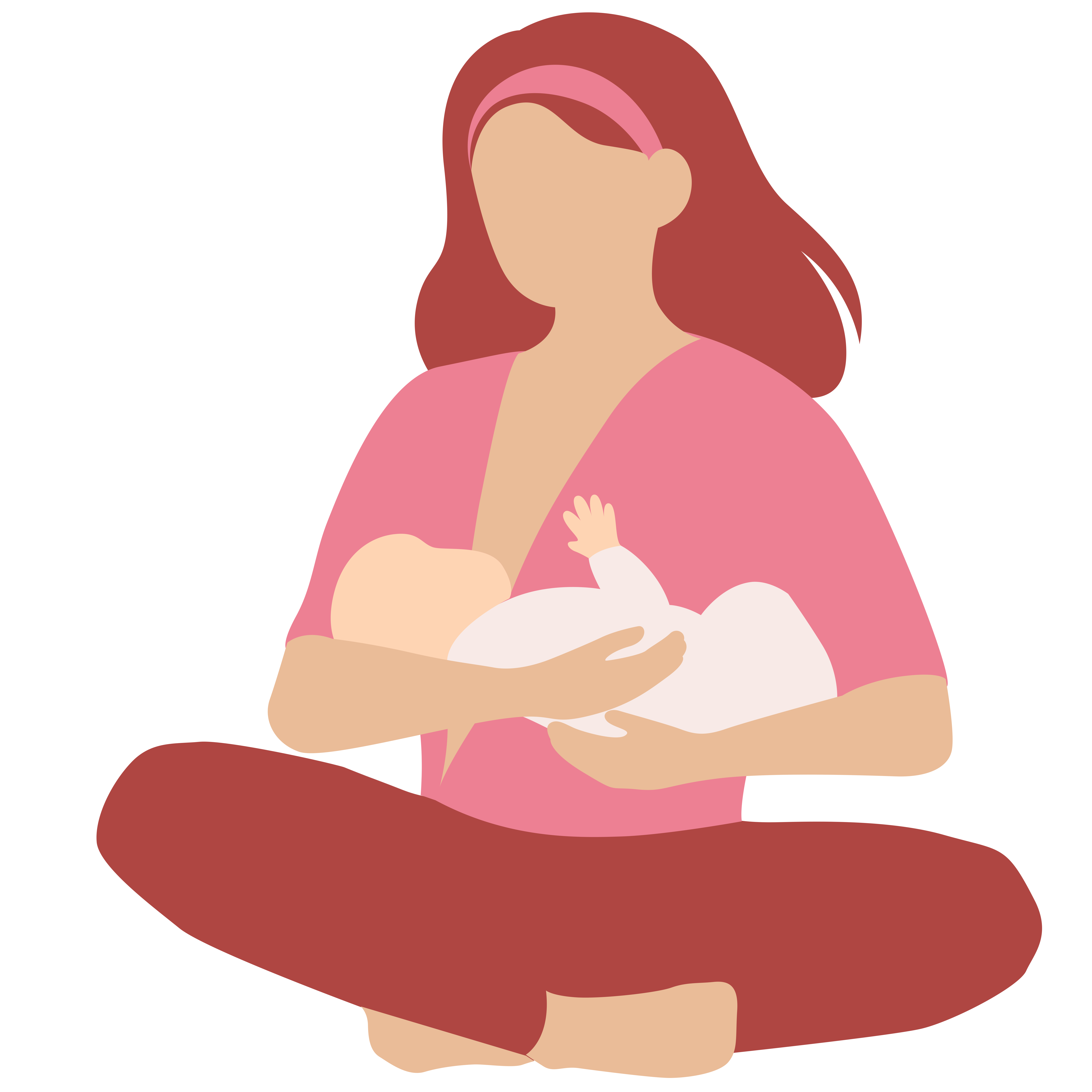 母乳喂养绘画图片如何画