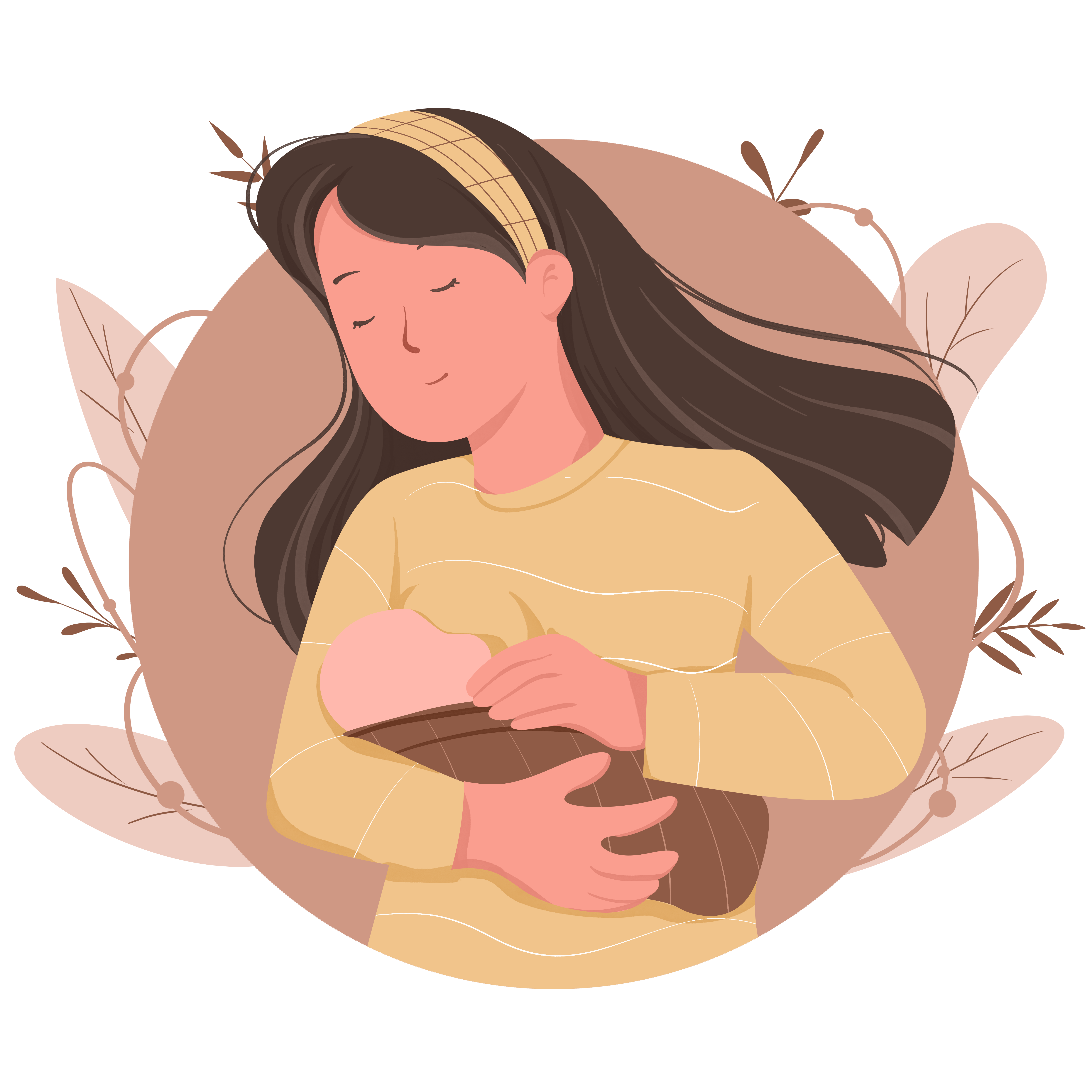 母乳喂养插画制作技巧