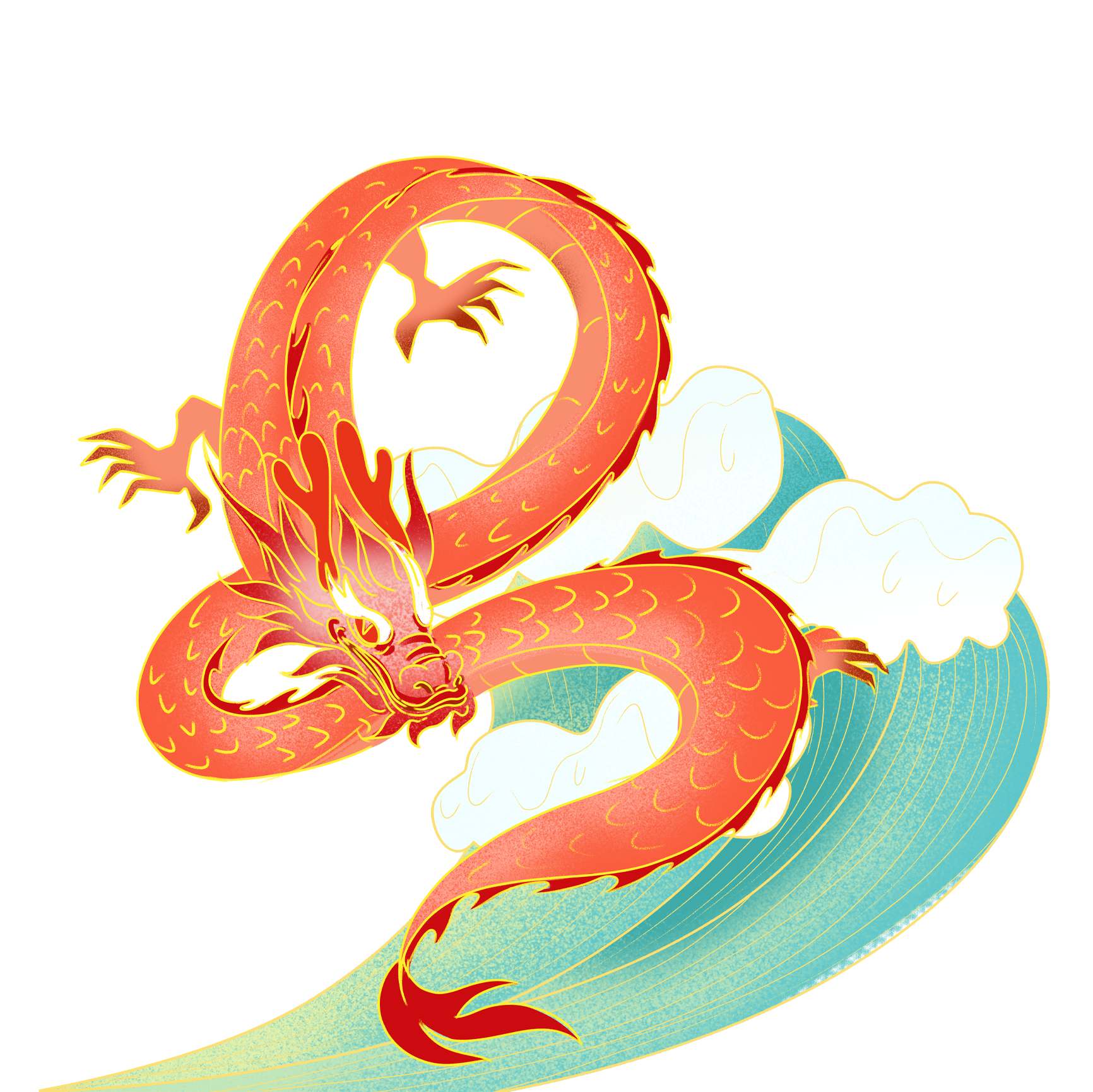 元旦插画图片如何画