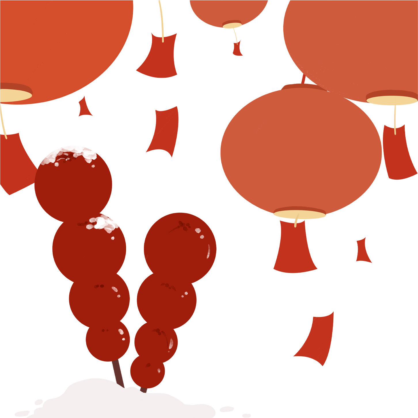 新年插画素材如何绘制