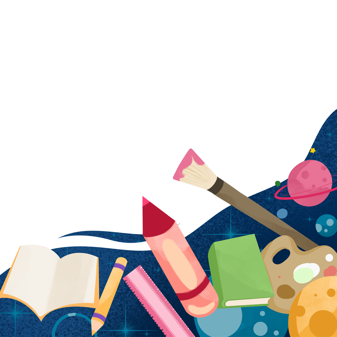 教育元素插画图片如何画