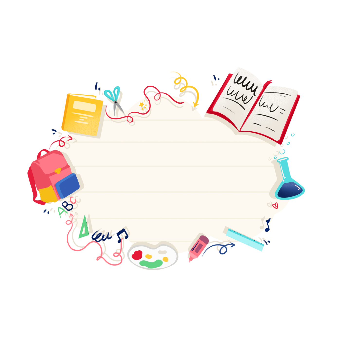 教育元素插画图片创作方法快速制作技巧