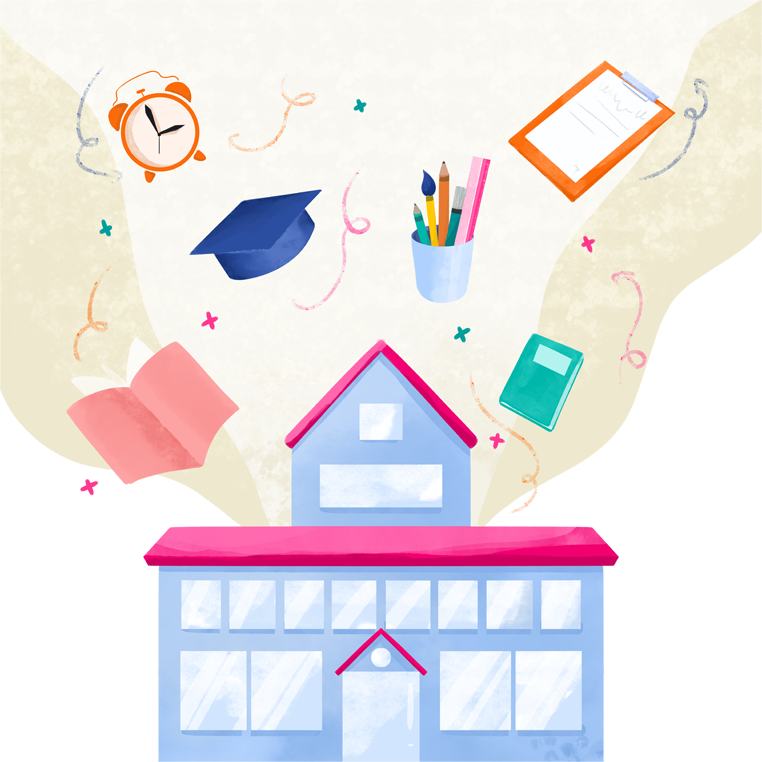 教育元素插画图片制作步骤