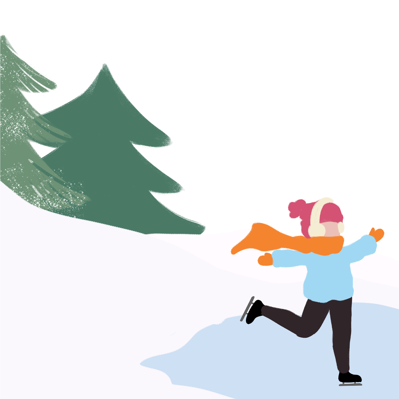 寒假安全图画怎样画